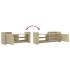Mueble para TV madera contrachapada color roble 100x35x40