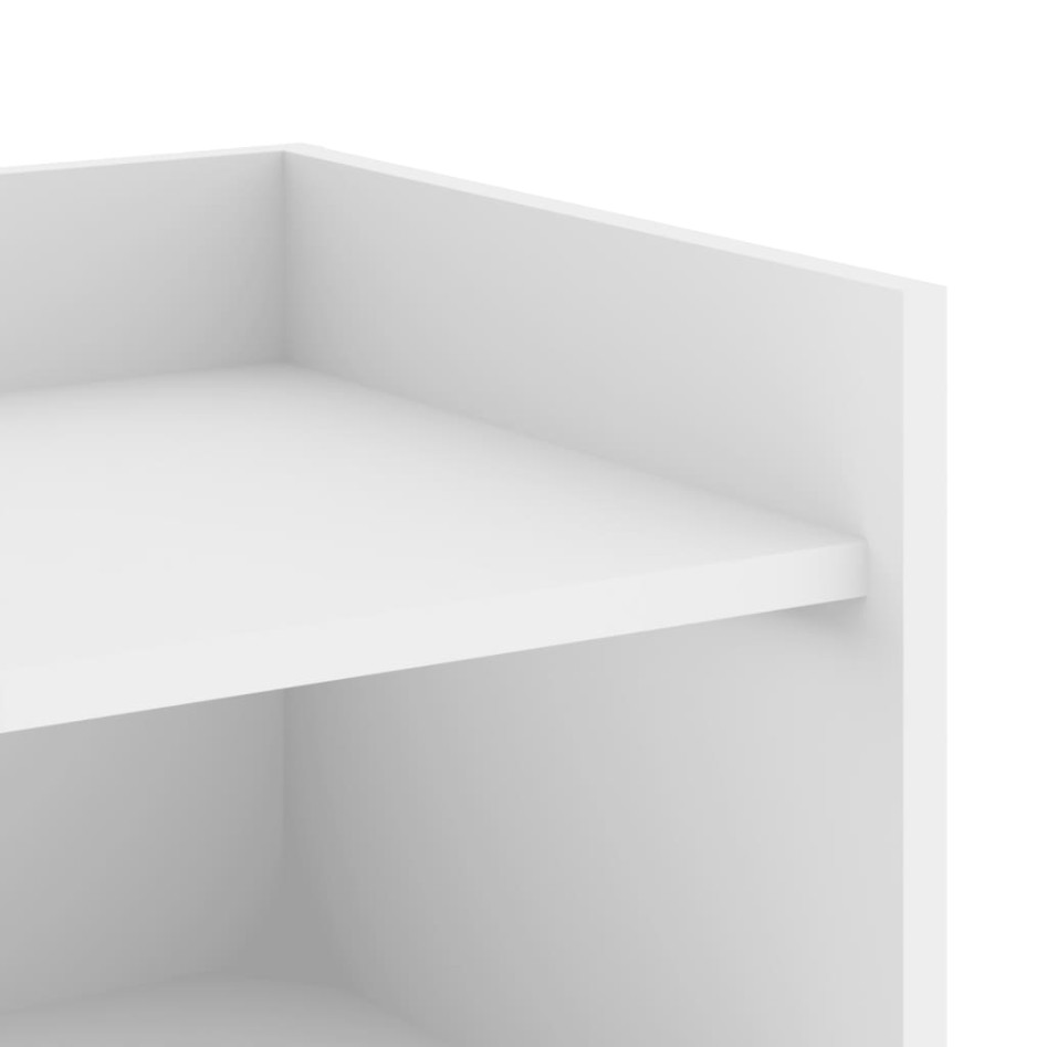 Aparador de madera de ingeniería blanco 45x35x75