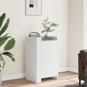 Aparador de madera de ingeniería blanco 45x35x75