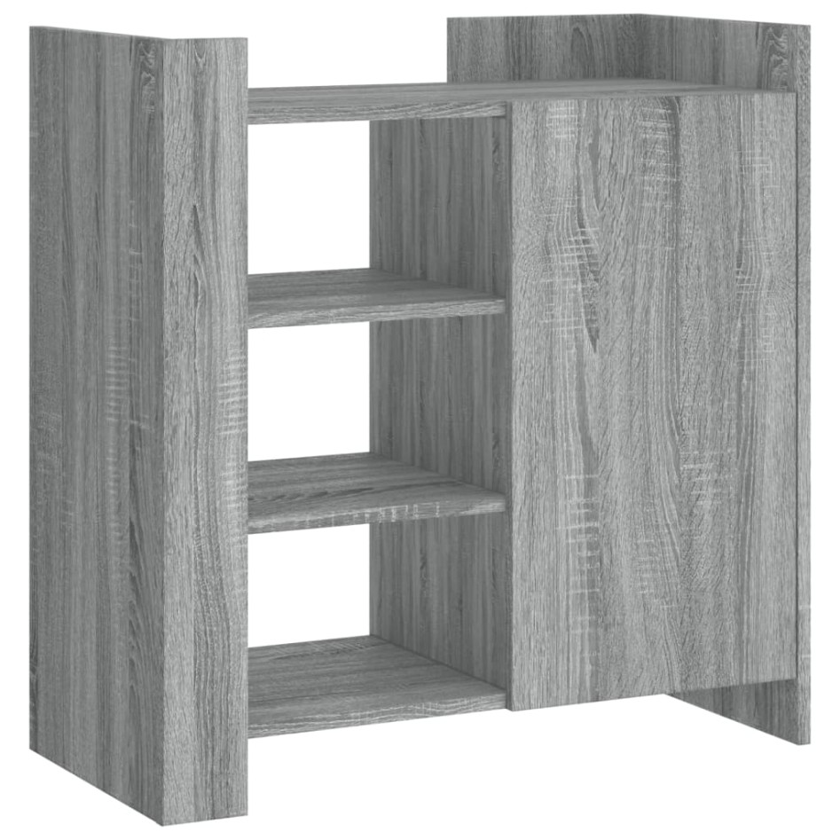 Aparador de madera de ingeniería gris Sonoma 73,5x35x75