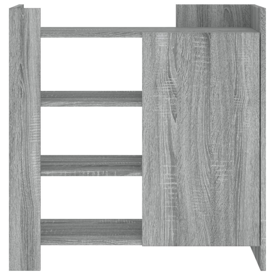 Aparador de madera de ingeniería gris Sonoma 73,5x35x75
