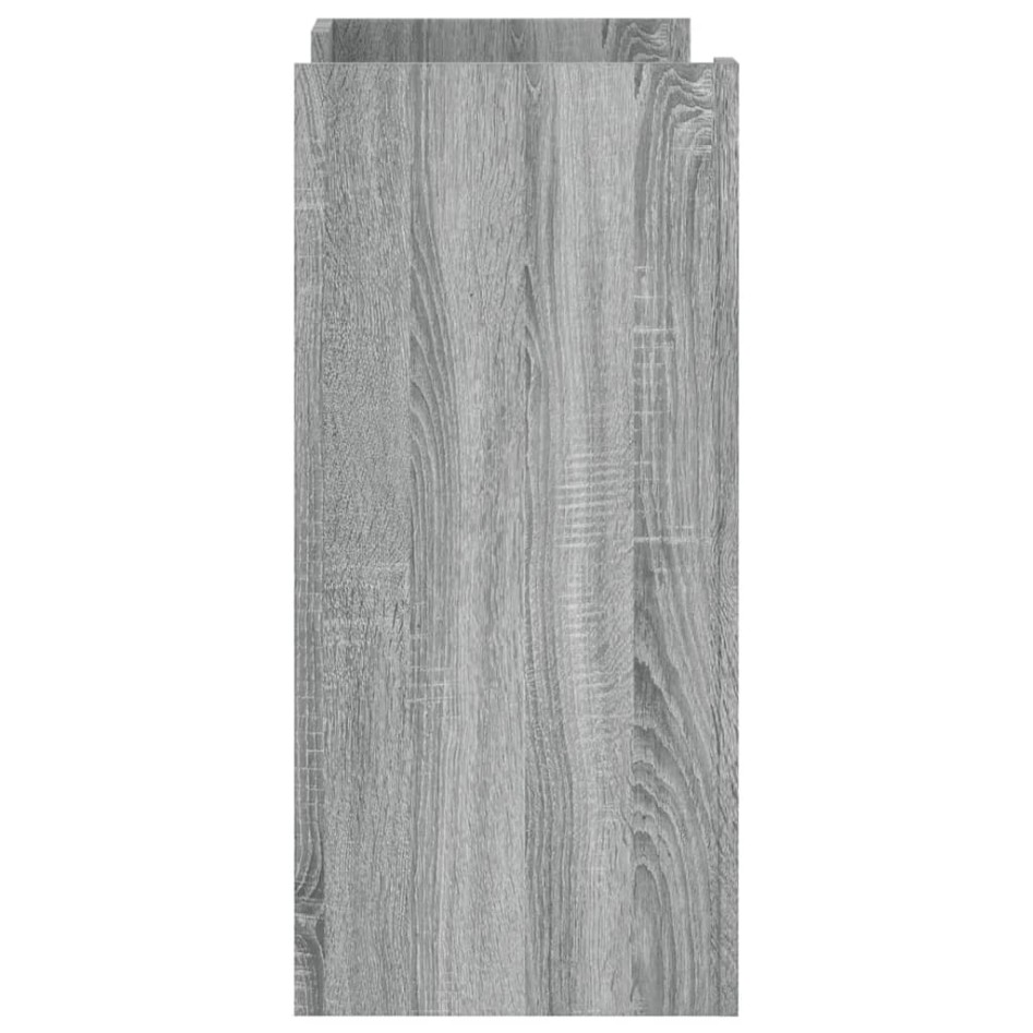 Aparador de madera de ingeniería gris Sonoma 73,5x35x75