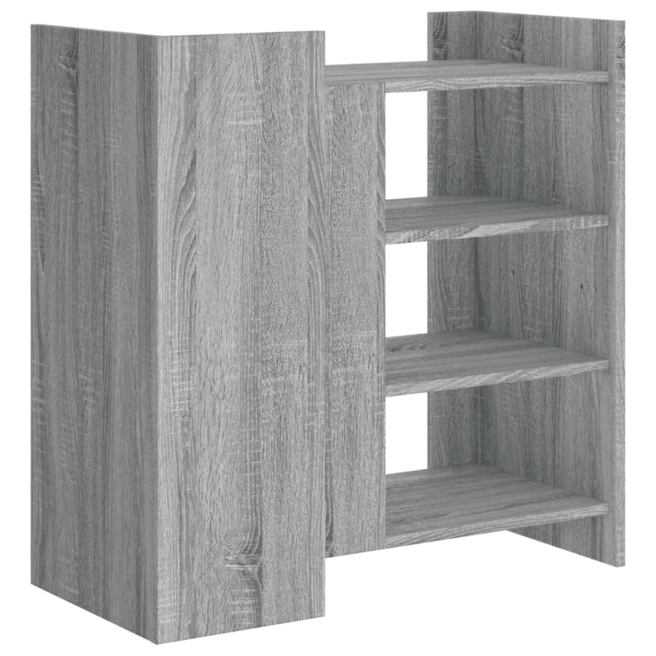 Aparador de madera de ingeniería gris Sonoma 73,5x35x75