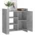 Aparador de madera contrachapada gris hormigón 73,5x35x75