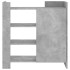 Aparador de madera contrachapada gris hormigón 73,5x35x75