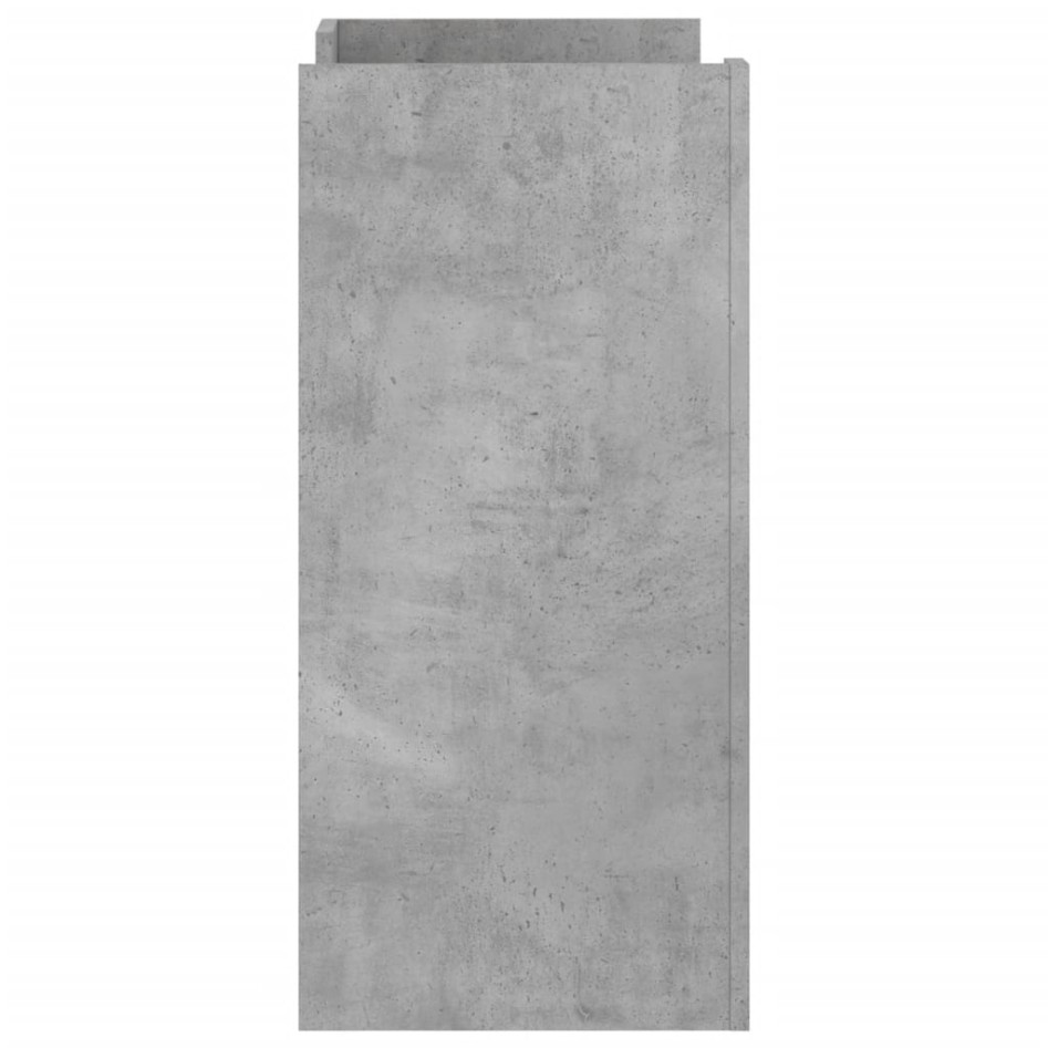 Aparador de madera contrachapada gris hormigón 73,5x35x75