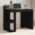 Escritorio de madera de ingeniería negro 103,5x56,5x94