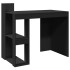 Escritorio de madera de ingeniería negro 103,5x56,5x94