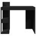 Escritorio de madera de ingeniería negro 103,5x56,5x94