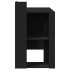Escritorio de madera de ingeniería negro 103,5x56,5x94