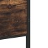 Estructura de cama sin colchón metal roble ahumado 107x203