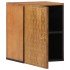 Armario de baño de pared madera maciza de mango 38x33x48