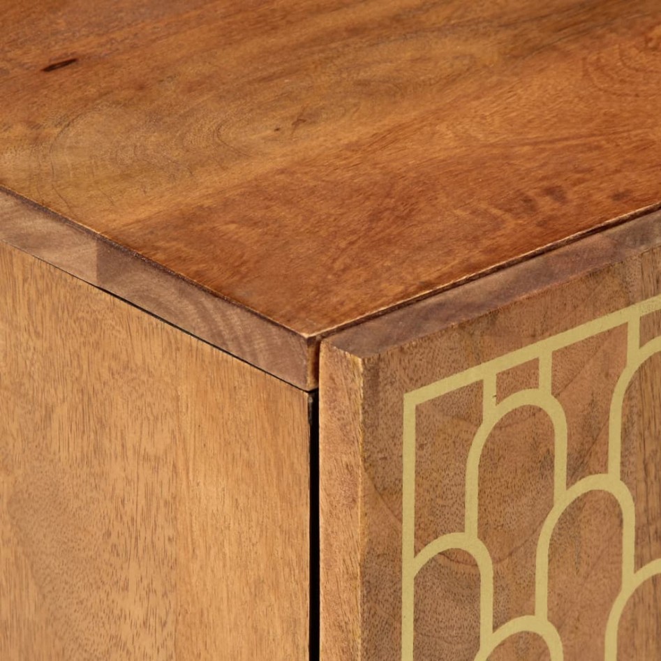 Armario de baño de pared madera maciza de mango 38x33x48