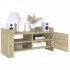 Mueble de TV madera ingeniería roble 80x35x40