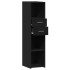 Aparador alto madera de ingeniería negro 30x42,5x124