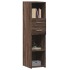 Aparador alto madera de ingeniería marrón roble 30x42,5x124