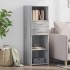 Aparador alto madera de ingeniería gris Sonoma 40x42,5x124