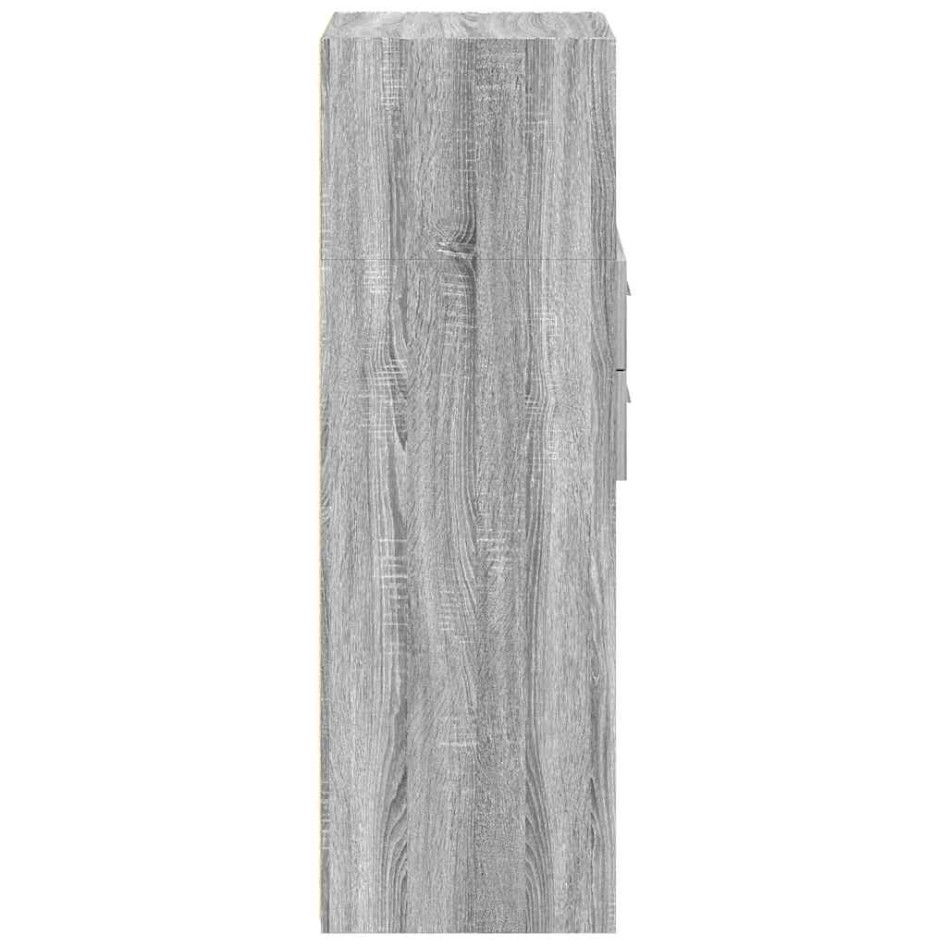 Aparador alto madera de ingeniería gris Sonoma 40x42,5x124