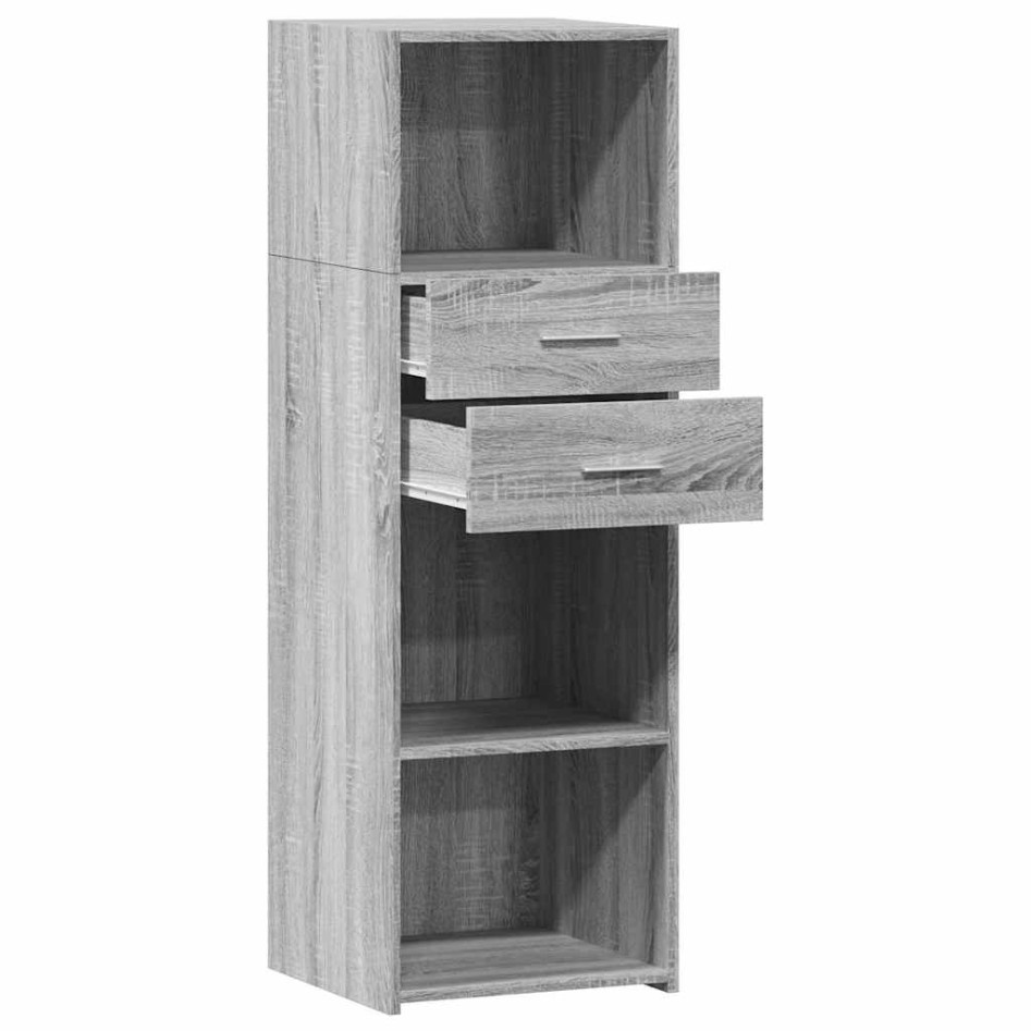Aparador alto madera de ingeniería gris Sonoma 40x42,5x124