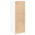 Aparador alto madera de ingeniería blanco 45x42,5x124