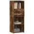 Aparador alto madera de ingeniería roble ahumado 45x42,5x124