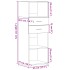 Aparador alto madera de ingeniería roble ahumado 45x42,5x124