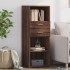 Aparador alto madera de ingeniería marrón roble 45x42,5x124