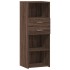 Aparador alto madera de ingeniería marrón roble 45x42,5x124
