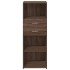 Aparador alto madera de ingeniería marrón roble 45x42,5x124