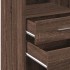 Aparador alto madera de ingeniería marrón roble 45x42,5x124