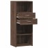 Aparador alto madera de ingeniería marrón roble 50x42,5x124