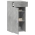 Aparador madera de ingeniería gris hormigón 45x42,5x93