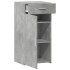 Aparador madera de ingeniería gris hormigón 45x42,5x93