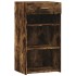 Aparador de madera de ingeniería roble ahumado 50x42,5x93