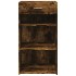 Aparador de madera de ingeniería roble ahumado 50x42,5x93