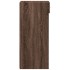 Aparador de madera de ingeniería roble marrón 40x42,5x93