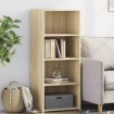 Aparador alto madera de ingeniería roble Sonoma 50x41x124 cm