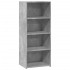 Aparador alto madera de ingeniería gris hormigón 50x41x124