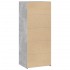 Aparador alto madera de ingeniería gris hormigón 50x41x124