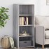 Aparador alto madera de ingeniería gris Sonoma 50x41x124