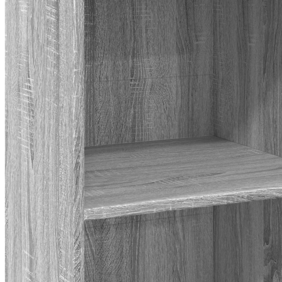 Aparador alto madera de ingeniería gris Sonoma 50x41x124