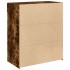 Aparador de madera de ingeniería roble ahumado 80x42,5x93