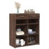 Aparador de madera de ingeniería marrón roble 80x42,5x93