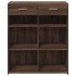 Aparador de madera de ingeniería marrón roble 80x42,5x93