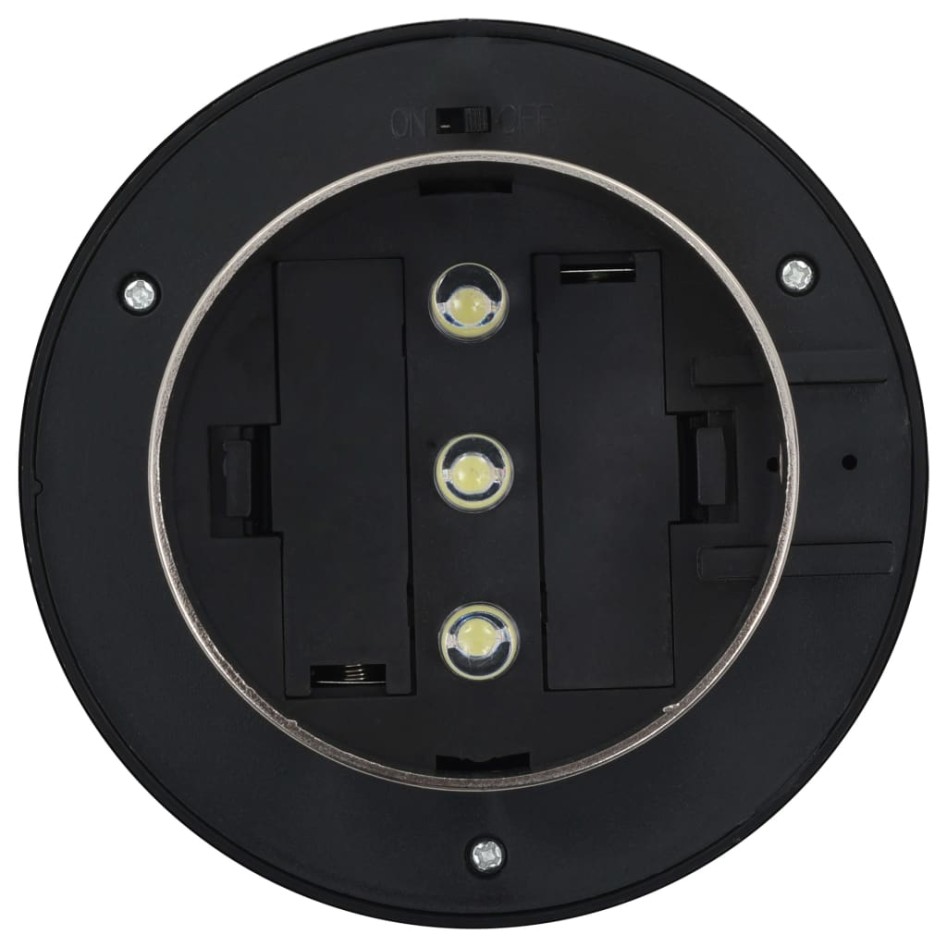 Lámparas solares de exterior LED redondas 6 uds 12 cm