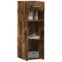 Aparador de madera de ingeniería roble ahumado 30x42,5x93