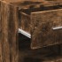 Aparador de madera de ingeniería roble ahumado 30x42,5x93