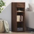 Aparador de madera de ingeniería marrón roble 30x42,5x93