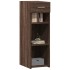 Aparador de madera de ingeniería marrón roble 30x42,5x93