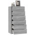 Aparador con 6 cajones contrachapado gris Sonoma 50x34x96